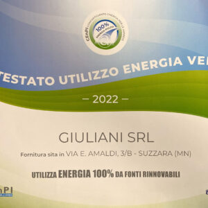Certificato energia verde